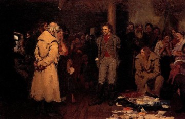 putting a propagandist under arrest 1878 Ilya Repin Oil Paintings